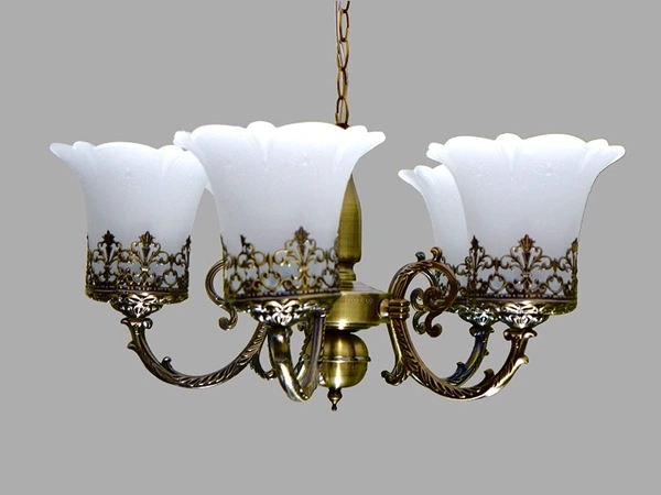 Das-JM-P Chandelier With 5 Lamps, Antique Bronze, Round - 5 Light, Bronze, NA
